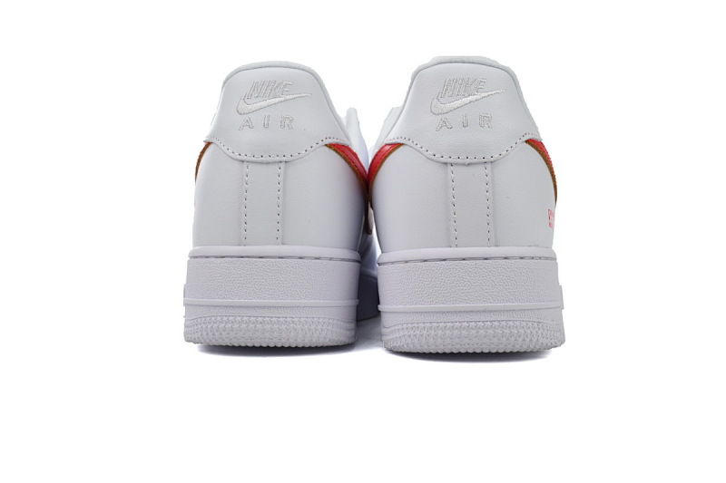 【BA9TS】SUP白红勾 头层耐克空军低帮板鞋 CU9225-101 Supreme x Air Force 1 Low'Box Logo-Speed Red'Shanghai Exclusive