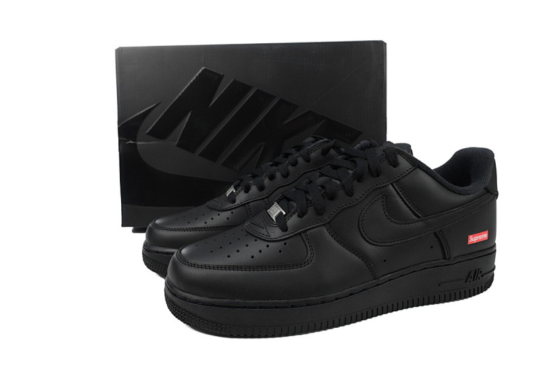 【BA9XP】SUP全黑 XP版耐克空军一号板鞋 CU9225-001 Supreme x Air Force 1 Low Black