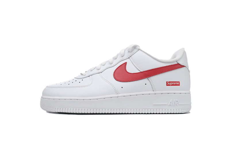 【BA9XP】SUP白红勾 XP版耐克空军一号板鞋 CU9225-101 Supreme x Air Force 1 Low'Box Logo-Speed Red'Shanghai Exclusive