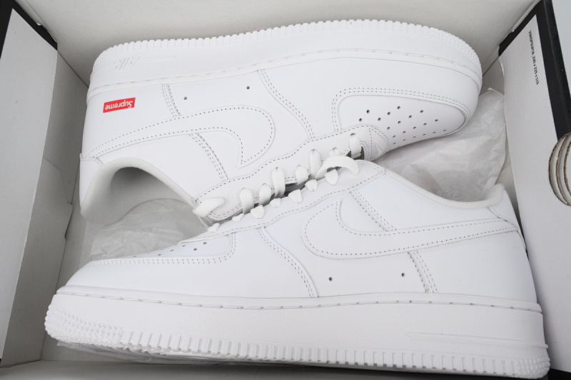 【BA9XP】SUP全白 XP版耐克空军一号板鞋 CU9225-100 Supreme x Air Force 1 Low White