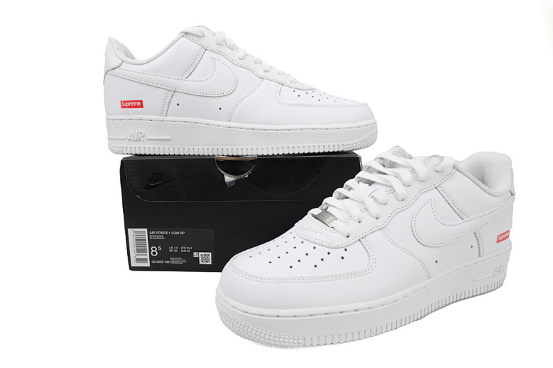 【BA9XP】SUP全白 XP版耐克空军一号板鞋 CU9225-100 Supreme x Air Force 1 Low White