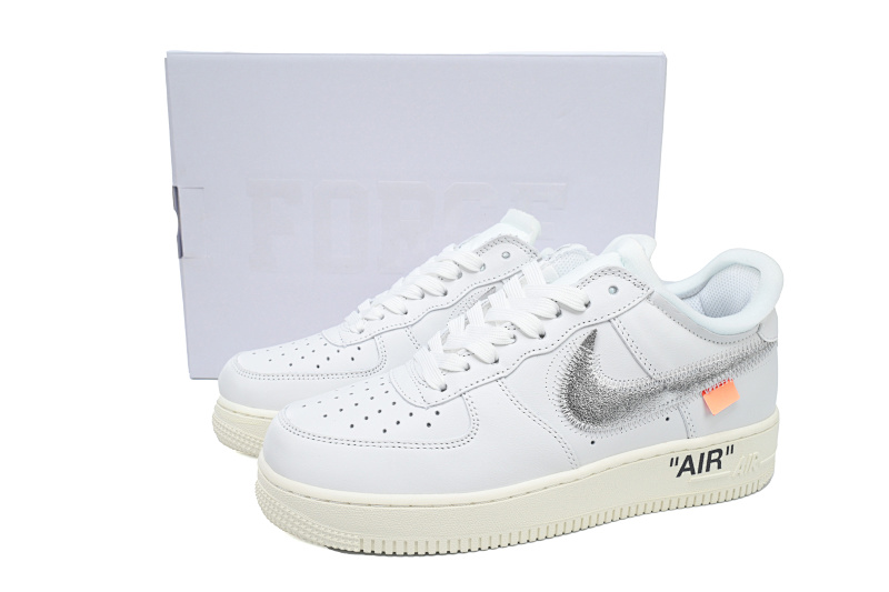 【BA3QF】白银OW 空军低帮联名板鞋 AO4297-100 OFF White X Air Force 1 ’07 Low Conplex Con