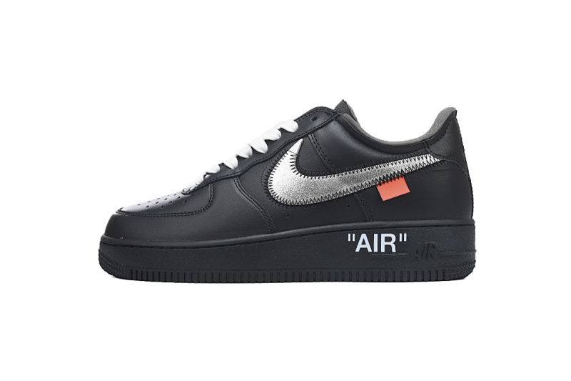 【BA3QF】黑银OW 空军低帮联名板鞋 AV5210-001 OFF White X Air Force 1 ’07 Low MOMA
