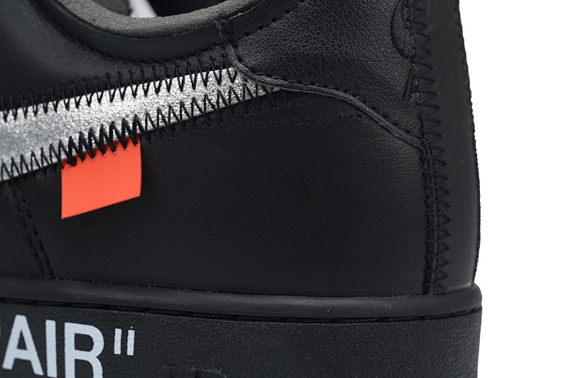 【BA3QF】黑银OW 空军低帮联名板鞋 AV5210-001 OFF White X Air Force 1 ’07 Low MOMA