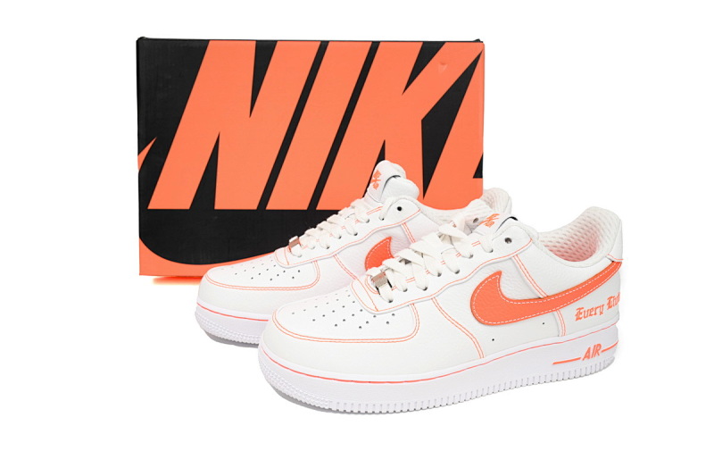 【BA9GF】空军白橙 G版耐克空军低帮板鞋 AA5360-100  Nike Air Force One Low Vlone "White/Orange"