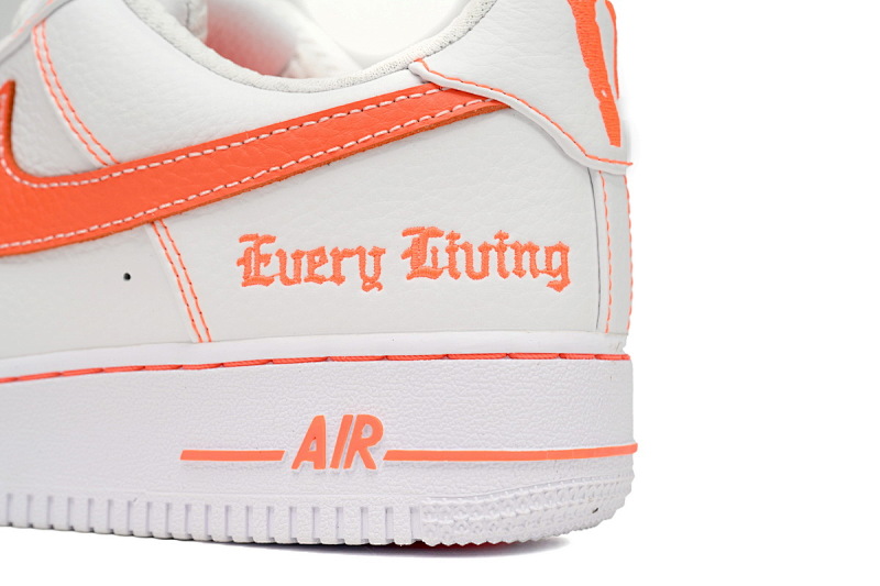 【BA9GF】空军白橙 G版耐克空军低帮板鞋 AA5360-100  Nike Air Force One Low Vlone "White/Orange"