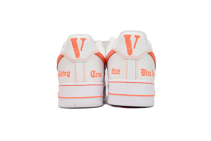 【BA9GF】空军白橙 G版耐克空军低帮板鞋 AA5360-100  Nike Air Force One Low Vlone "White/Orange"