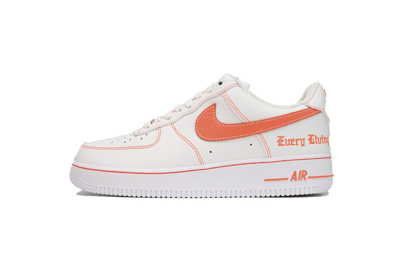 【BA9GF】空军白橙 G版耐克空军低帮板鞋 AA5360-100  Nike Air Force One Low Vlone "White/Orange"