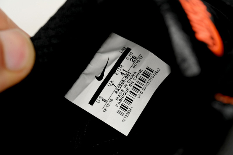 【BA9GF】空军黑橙 G版耐克空军低帮板鞋 AA5360-001 Mens VLONE x Nike Air Force 1 Low "Vlone"