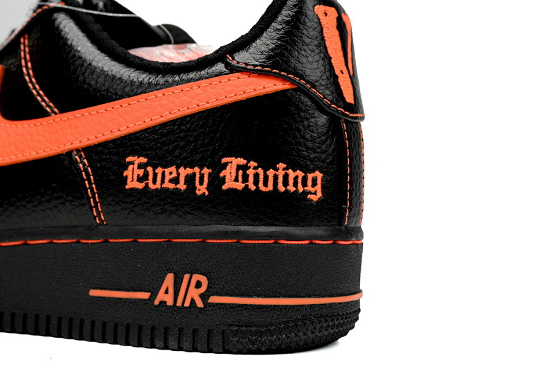 【BA9GF】空军黑橙 G版耐克空军低帮板鞋 AA5360-001 Mens VLONE x Nike Air Force 1 Low "Vlone"