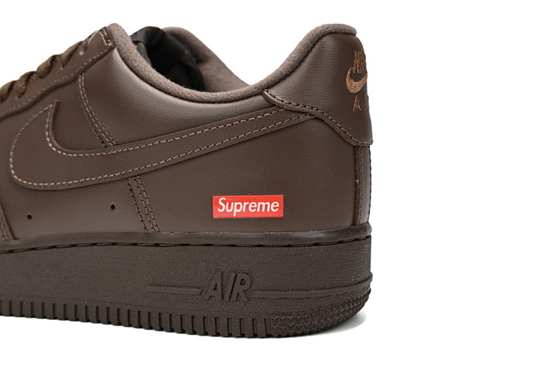 【BA5GF】SUP棕色 G版耐克空军低帮板鞋  CU9225-200 Supreme x Nike Air Force 1 Low "Baroque Brown"