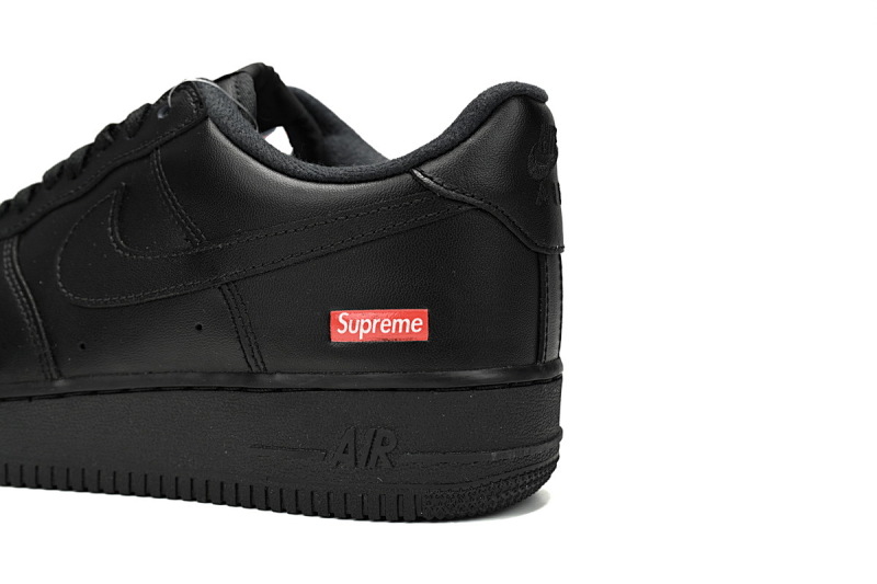 【BA5GF】SUP全黑  G版耐克空军低帮板鞋  CU9225-001 Supreme x Nike Air Force 1 Low “Box Logo Black