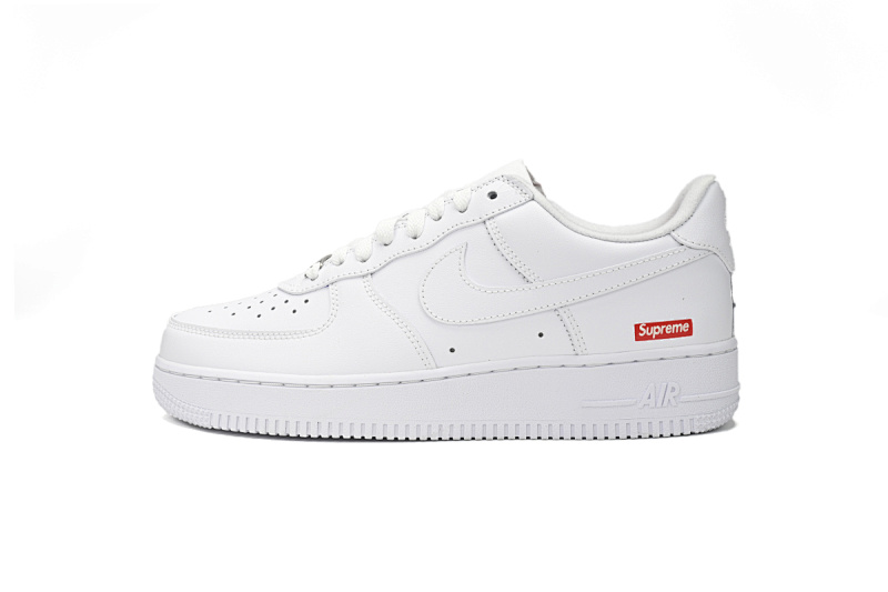 【BA5GF】SUP全白 G版耐克空军低帮板鞋 CU9225-100 Supreme x Nike Air Force 1 Low White For Sale