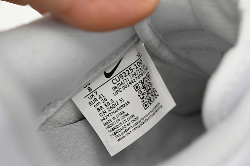 【BA5GF】SUP全白 G版耐克空军低帮板鞋 CU9225-100 Supreme x Nike Air Force 1 Low White For Sale