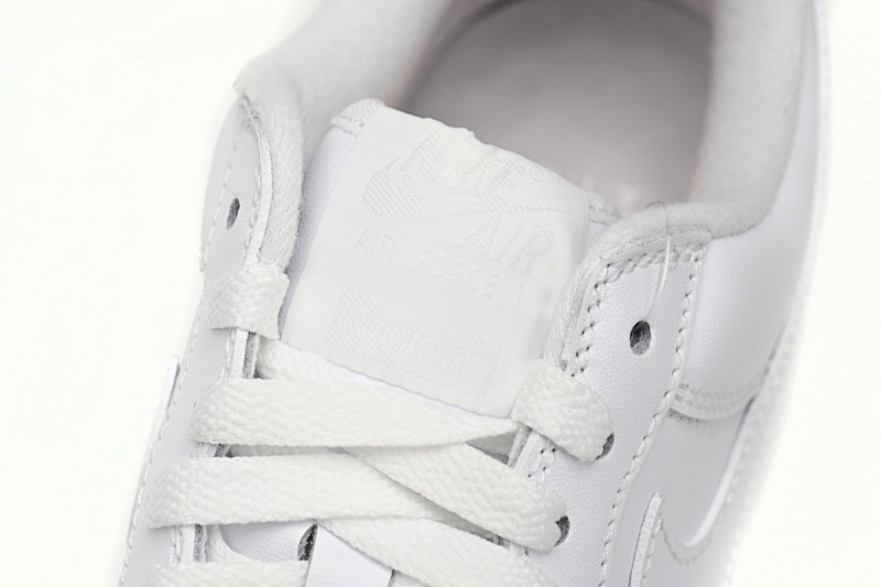 【BA5GF】SUP全白 G版耐克空军低帮板鞋 CU9225-100 Supreme x Nike Air Force 1 Low White For Sale