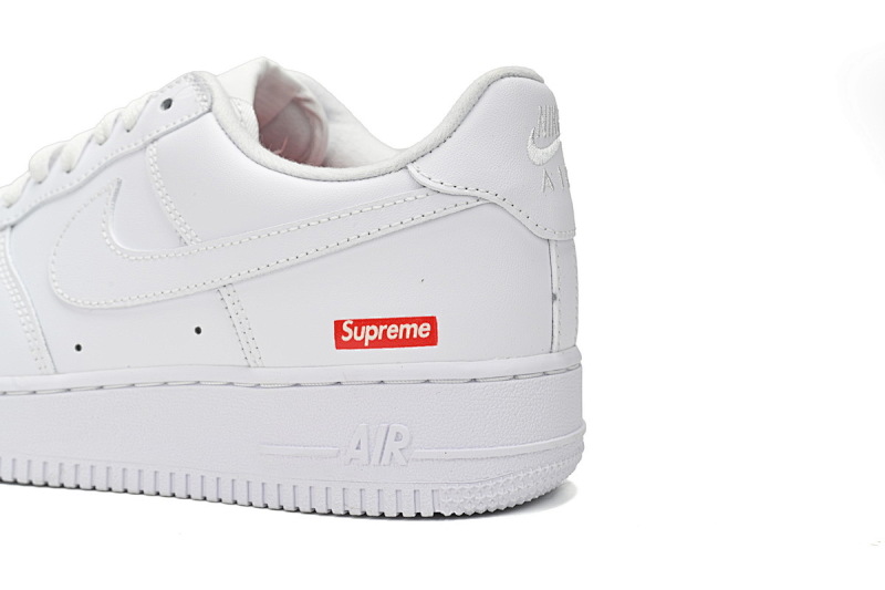 【BA5GF】SUP全白 G版耐克空军低帮板鞋 CU9225-100 Supreme x Nike Air Force 1 Low White For Sale