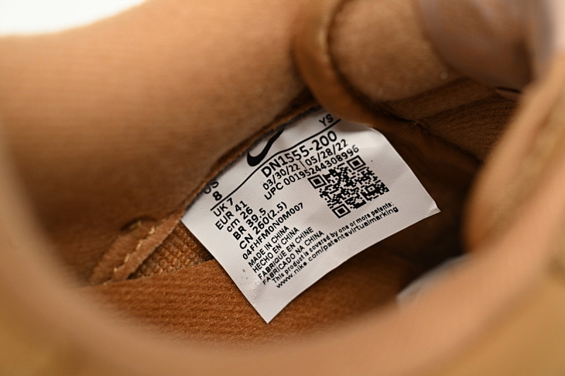 【BA5GF】SUP小麦 G版耐克空军低帮板鞋 DN1555-200 Nike Air Force 1 Low SP 'Supreme - Wheat'