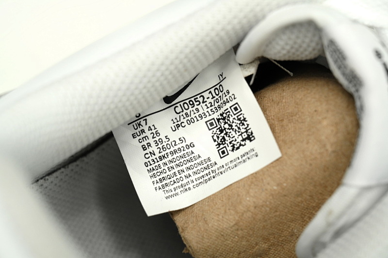 【AA3XP】白色黑勾 XP版耐克空军一号板鞋 CJ0952-100 Nike Air Force 1 '07 white/black ab