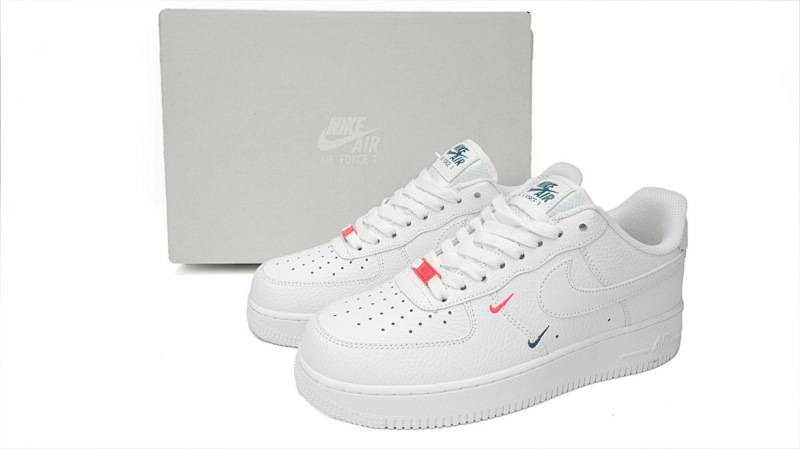 【AA3QF】-7 白橙蓝 空军低帮运动板鞋休闲鞋 CT1989-101 Nike Air Force 1 Low Summit White