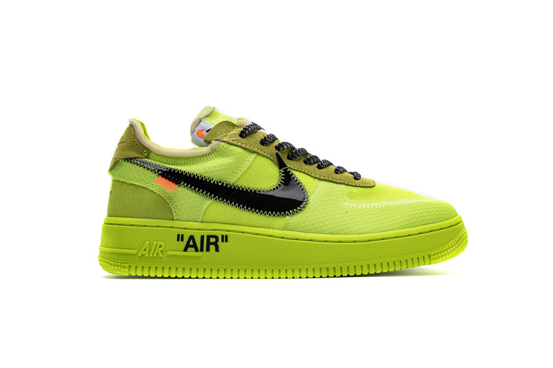 【CA3TS】荧光绿OW STOS版空军低帮联名板鞋 AO4606-700 OFF White X Air Force 1 Low Volt