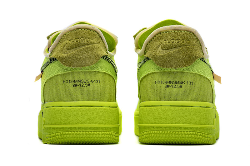 【CA3TS】荧光绿OW STOS版空军低帮联名板鞋 AO4606-700 OFF White X Air Force 1 Low Volt