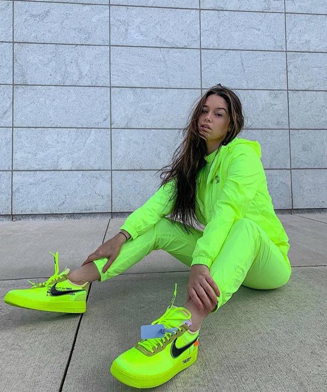 【CA3TS】荧光绿OW STOS版空军低帮联名板鞋 AO4606-700 OFF White X Air Force 1 Low Volt
