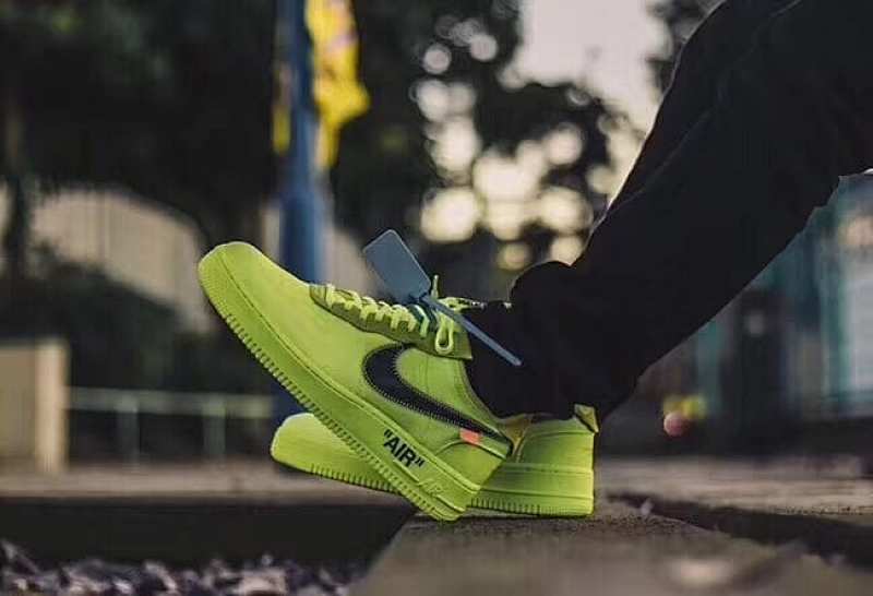 【CA3TS】荧光绿OW STOS版空军低帮联名板鞋 AO4606-700 OFF White X Air Force 1 Low Volt