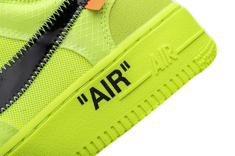 【CA3TS】荧光绿OW STOS版空军低帮联名板鞋 AO4606-700 OFF White X Air Force 1 Low Volt