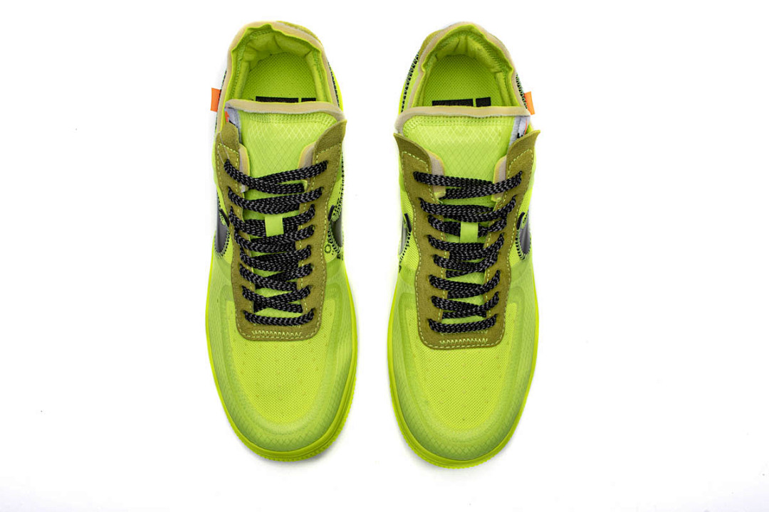 【CA3TS】荧光绿OW STOS版空军低帮联名板鞋 AO4606-700 OFF White X Air Force 1 Low Volt