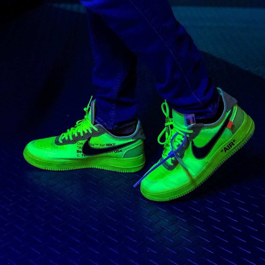 【CA3TS】荧光绿OW STOS版空军低帮联名板鞋 AO4606-700 OFF White X Air Force 1 Low Volt