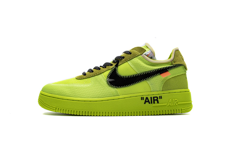 【CA3TS】荧光绿OW STOS版空军低帮联名板鞋 AO4606-700 OFF White X Air Force 1 Low Volt