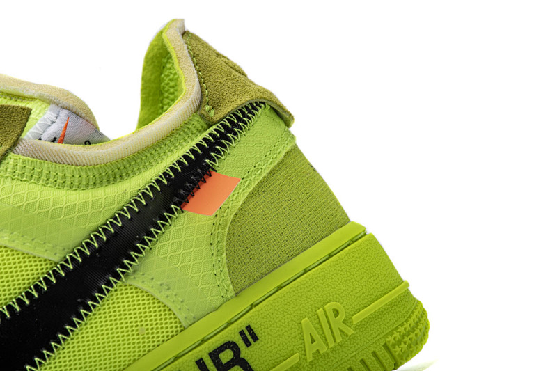 【CA3TS】荧光绿OW STOS版空军低帮联名板鞋 AO4606-700 OFF White X Air Force 1 Low Volt