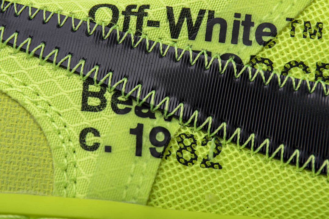 【CA3TS】荧光绿OW STOS版空军低帮联名板鞋 AO4606-700 OFF White X Air Force 1 Low Volt