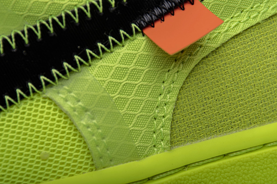 【CA3TS】荧光绿OW STOS版空军低帮联名板鞋 AO4606-700 OFF White X Air Force 1 Low Volt