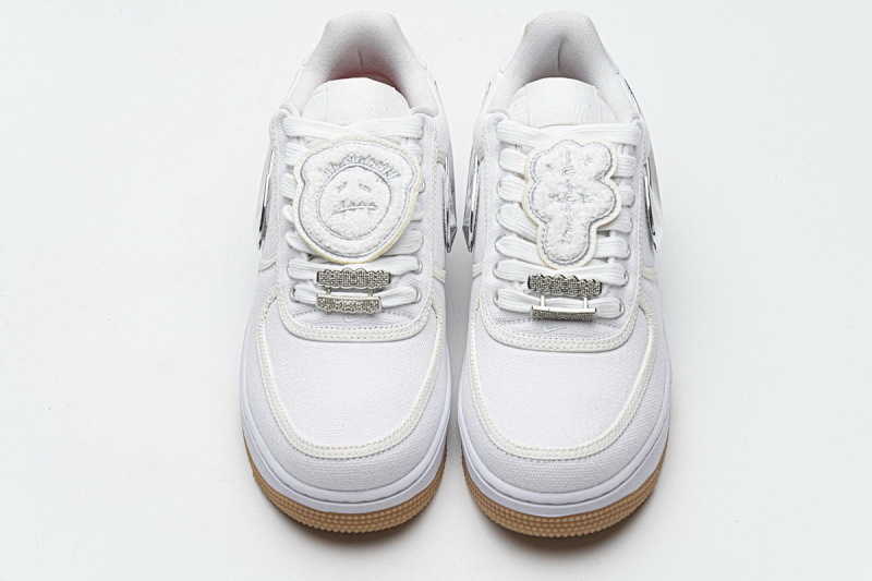 【CA3TS】全白换勾 STOS版耐克空军一号板鞋 AQ4211-100 Travis Scott x Nike Air Force 1“White”