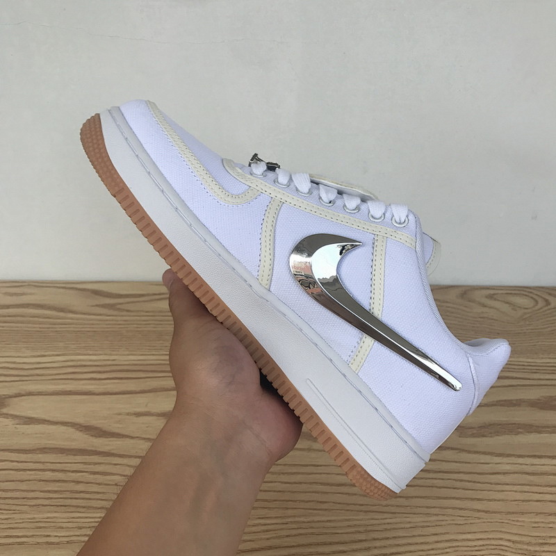 【CA3TS】全白换勾 STOS版耐克空军一号板鞋 AQ4211-100 Travis Scott x Nike Air Force 1“White”