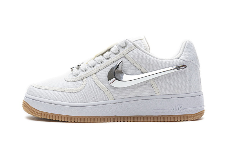 【CA3TS】全白换勾 STOS版耐克空军一号板鞋 AQ4211-100 Travis Scott x Nike Air Force 1“White”