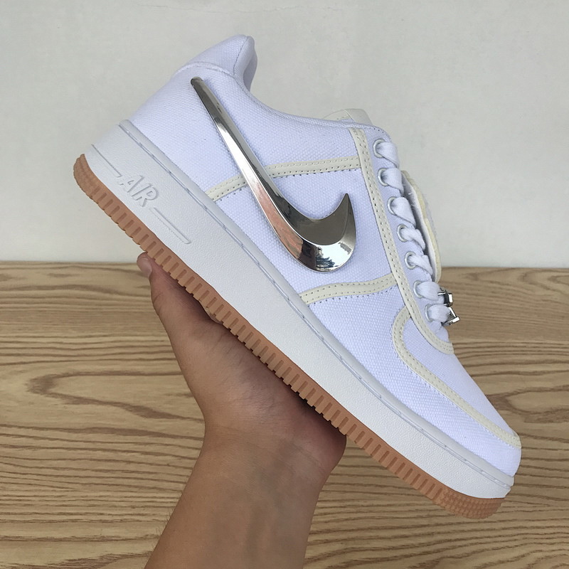 【CA3TS】全白换勾 STOS版耐克空军一号板鞋 AQ4211-100 Travis Scott x Nike Air Force 1“White”