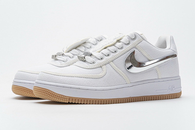 【CA3TS】全白换勾 STOS版耐克空军一号板鞋 AQ4211-100 Travis Scott x Nike Air Force 1“White”