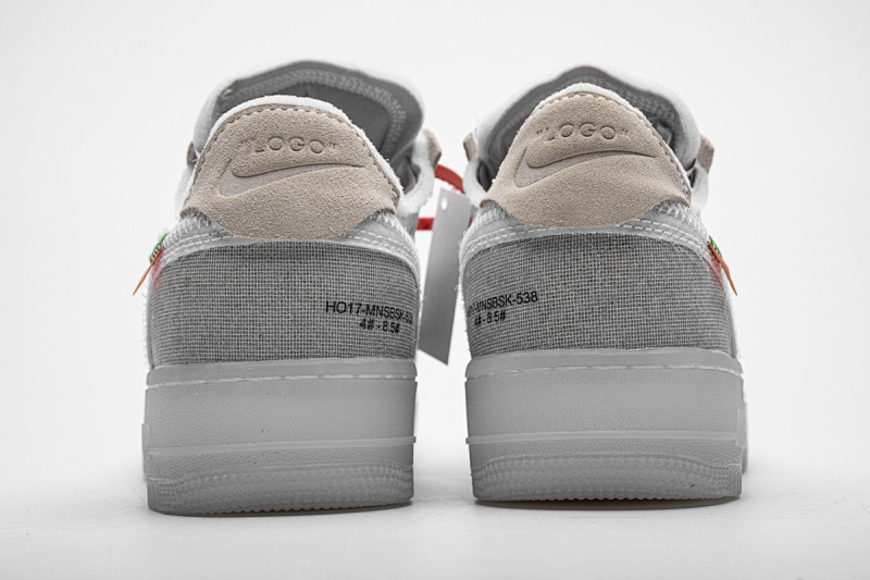 【CA3TS】空军网纱白 STOS版空军低帮联名板鞋 AO4606-100 OFF White X Air Force 1 Low White