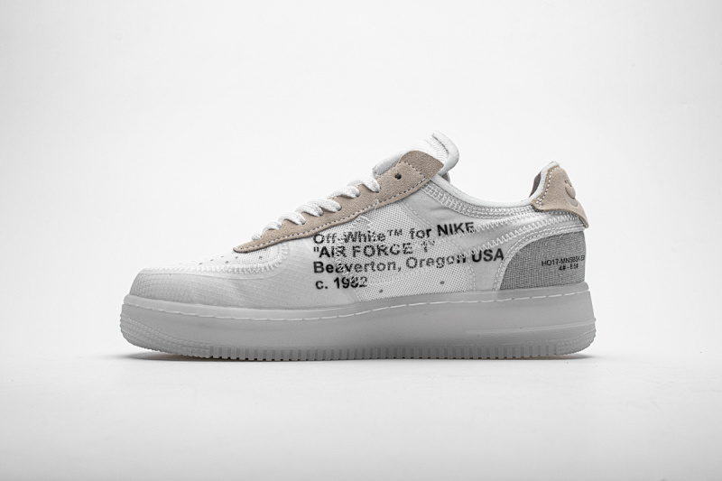 【CA3TS】空军网纱白 STOS版空军低帮联名板鞋 AO4606-100 OFF White X Air Force 1 Low White
