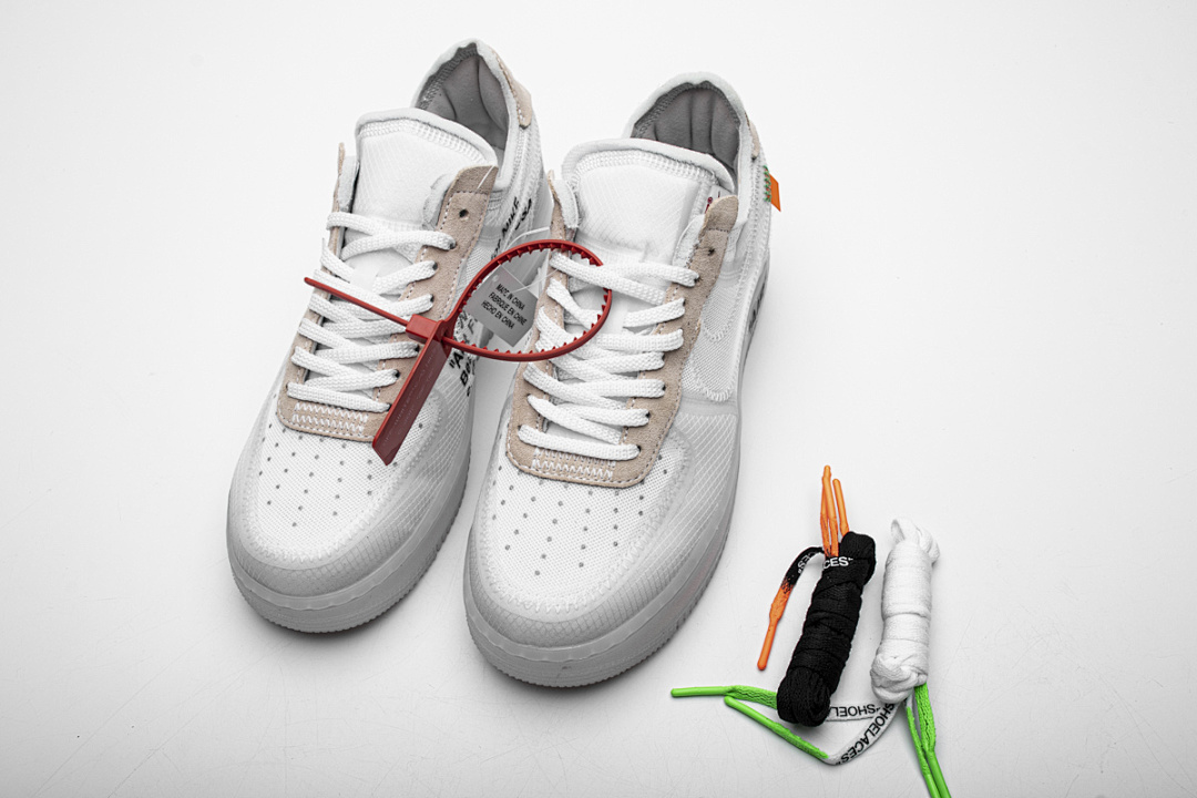 【CA3TS】空军网纱白 STOS版空军低帮联名板鞋 AO4606-100 OFF White X Air Force 1 Low White