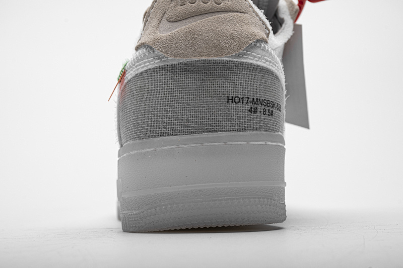【CA3TS】空军网纱白 STOS版空军低帮联名板鞋 AO4606-100 OFF White X Air Force 1 Low White