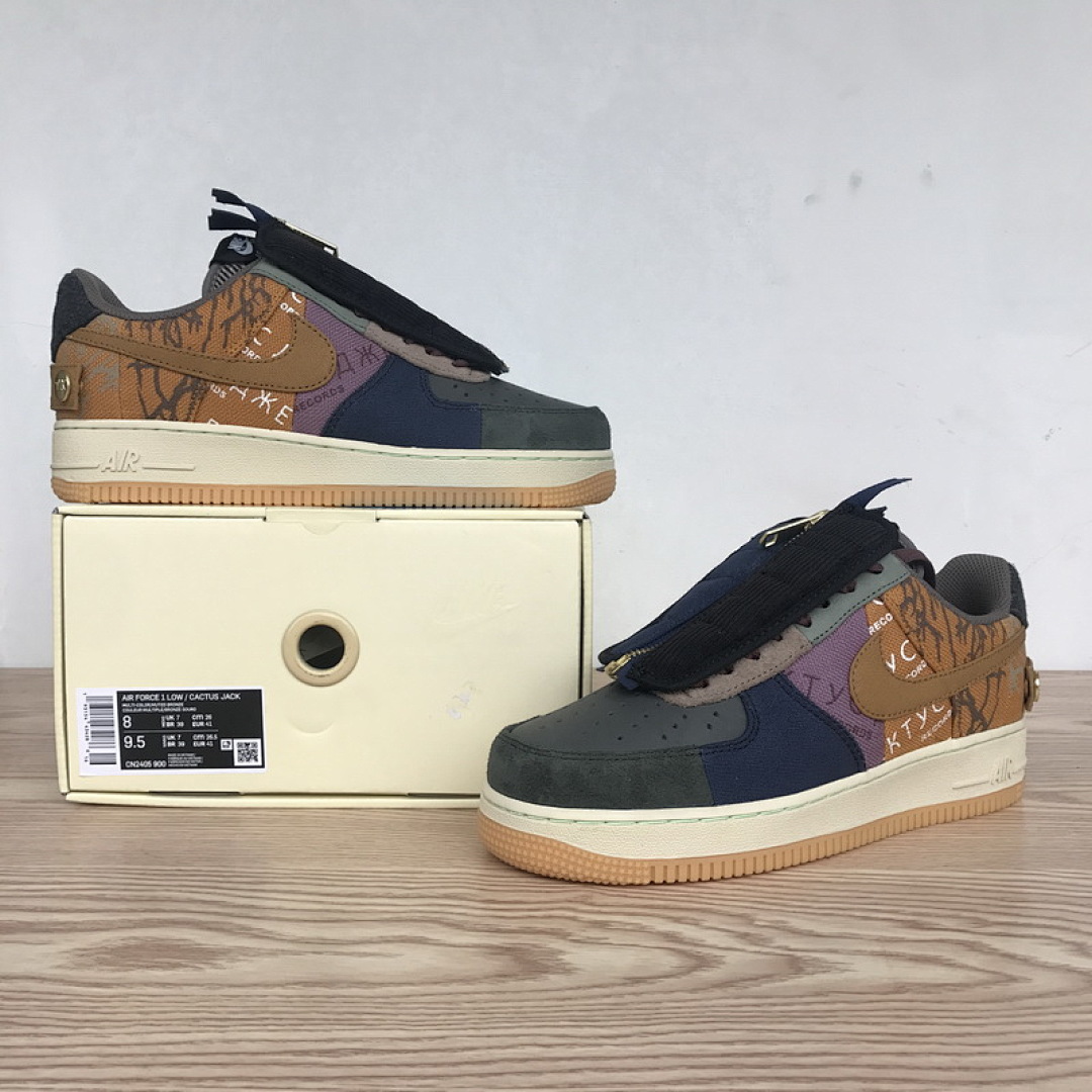 【CA3TS】拼接 STOS版耐克空军一号板鞋 CN2405-900 Travis Scott Nike Air Force 1 Low “Cactus Jack