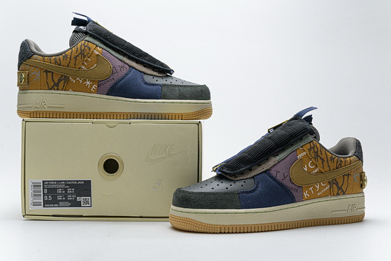 【CA3TS】拼接 STOS版耐克空军一号板鞋 CN2405-900 Travis Scott Nike Air Force 1 Low “Cactus Jack