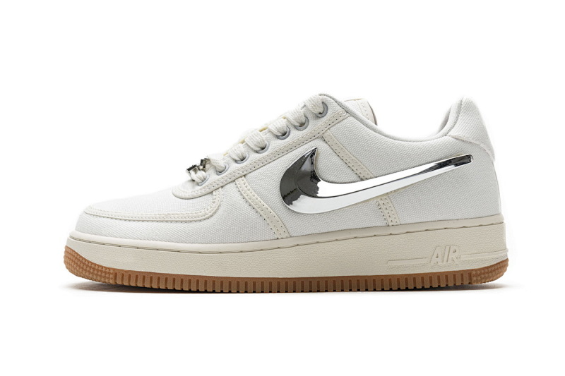 【CA3TS】米黄换勾 STOS版耐克空军一号板鞋 AQ4211-101 Travis Scott x Nike Air Force 1“Sail”