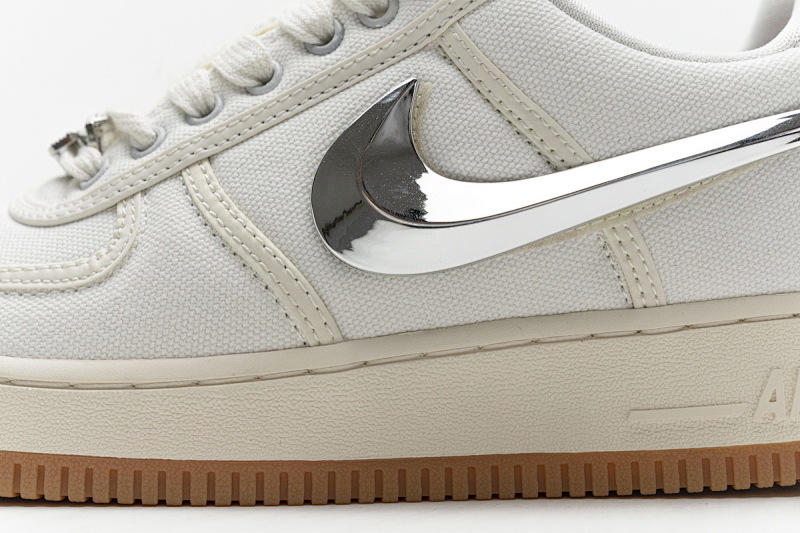 【CA3TS】米黄换勾 STOS版耐克空军一号板鞋 AQ4211-101 Travis Scott x Nike Air Force 1“Sail”