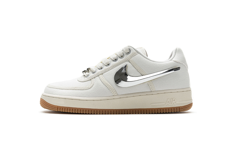 【CA3TS】米黄换勾 STOS版耐克空军一号板鞋 AQ4211-101 Travis Scott x Nike Air Force 1“Sail”