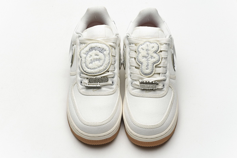 【CA3TS】米黄换勾 STOS版耐克空军一号板鞋 AQ4211-101 Travis Scott x Nike Air Force 1“Sail”