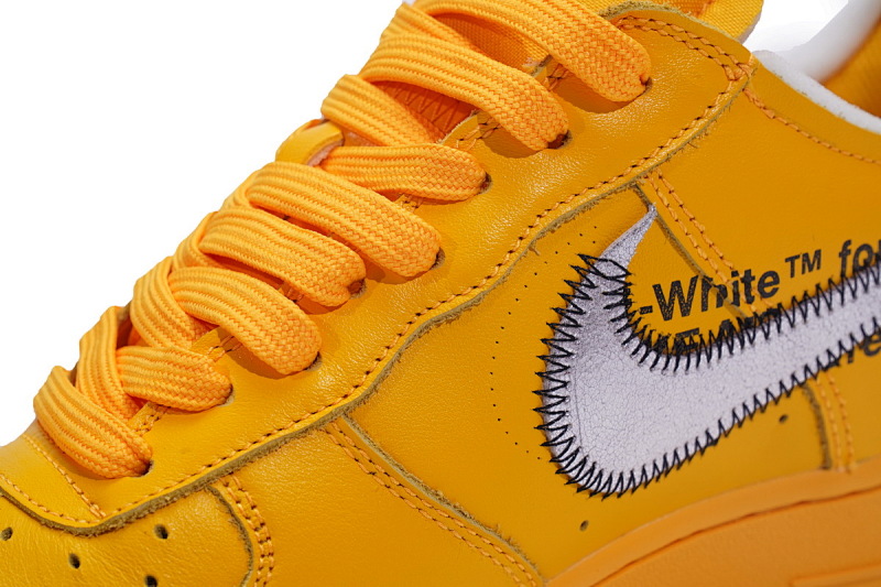 【CA3TS】黄皮 STOS版空军低帮联名板鞋 DD1876-700 Off-White x Nike Air Force 1 Low University Gold